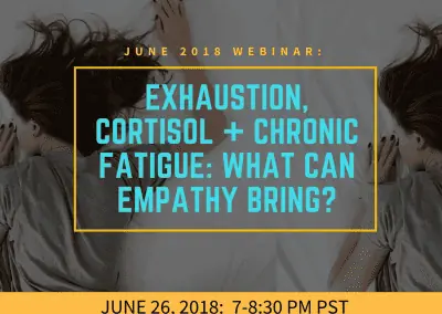 Exhaustion, Cortisol, Chronic Fatigue and the Hypothalamus: what can Empathy Bring?