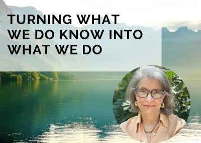 Turning What We Know Into What We Do with Dr. Lise Van Susteren