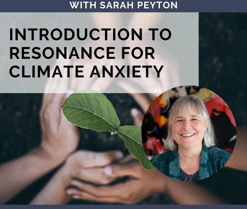 Introduction to Resonance for Climate Anxiety with Sarah Peyton