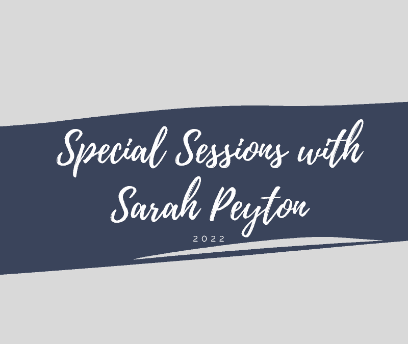 Special Sessions with Sarah Peyton