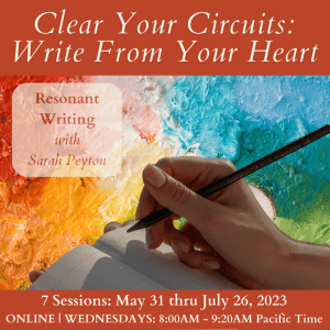 Clear Your Circuits: Write from Your Heart – 7 session writing series