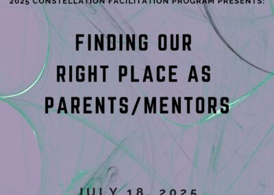 Finding our Right Place as Parents and Mentors