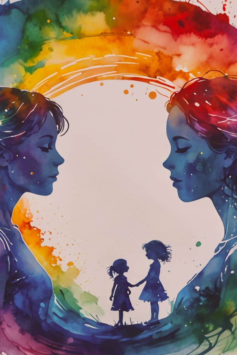 inner-child-healing Person reaching up to the orange sky