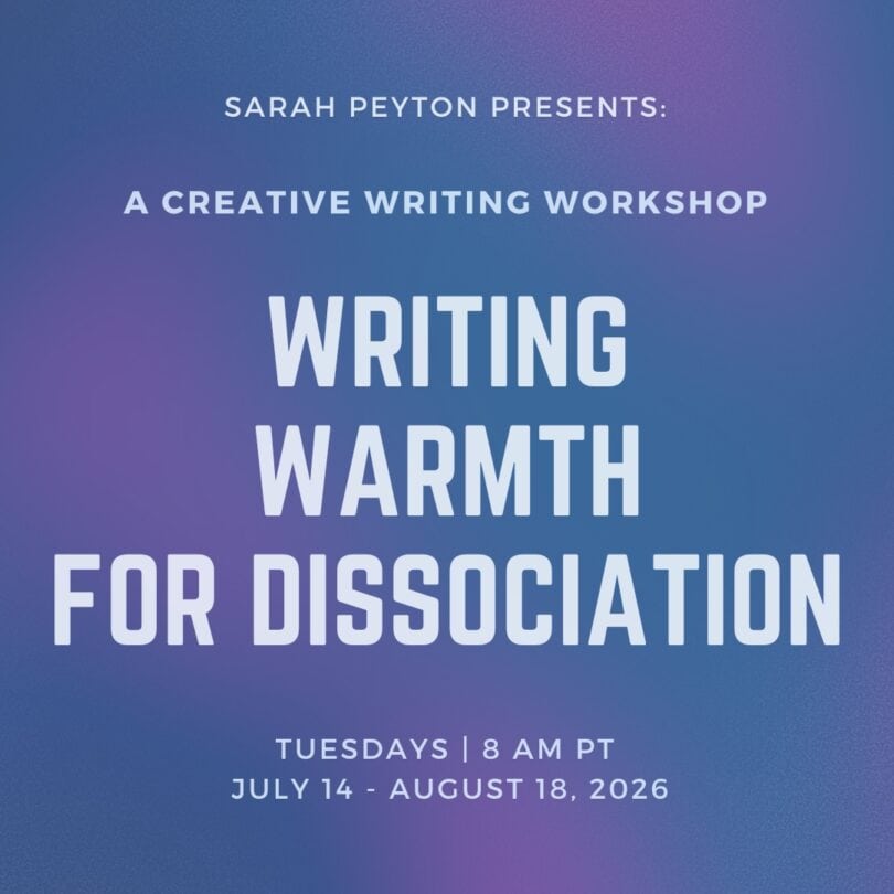 Writing Warmth for Dissociation